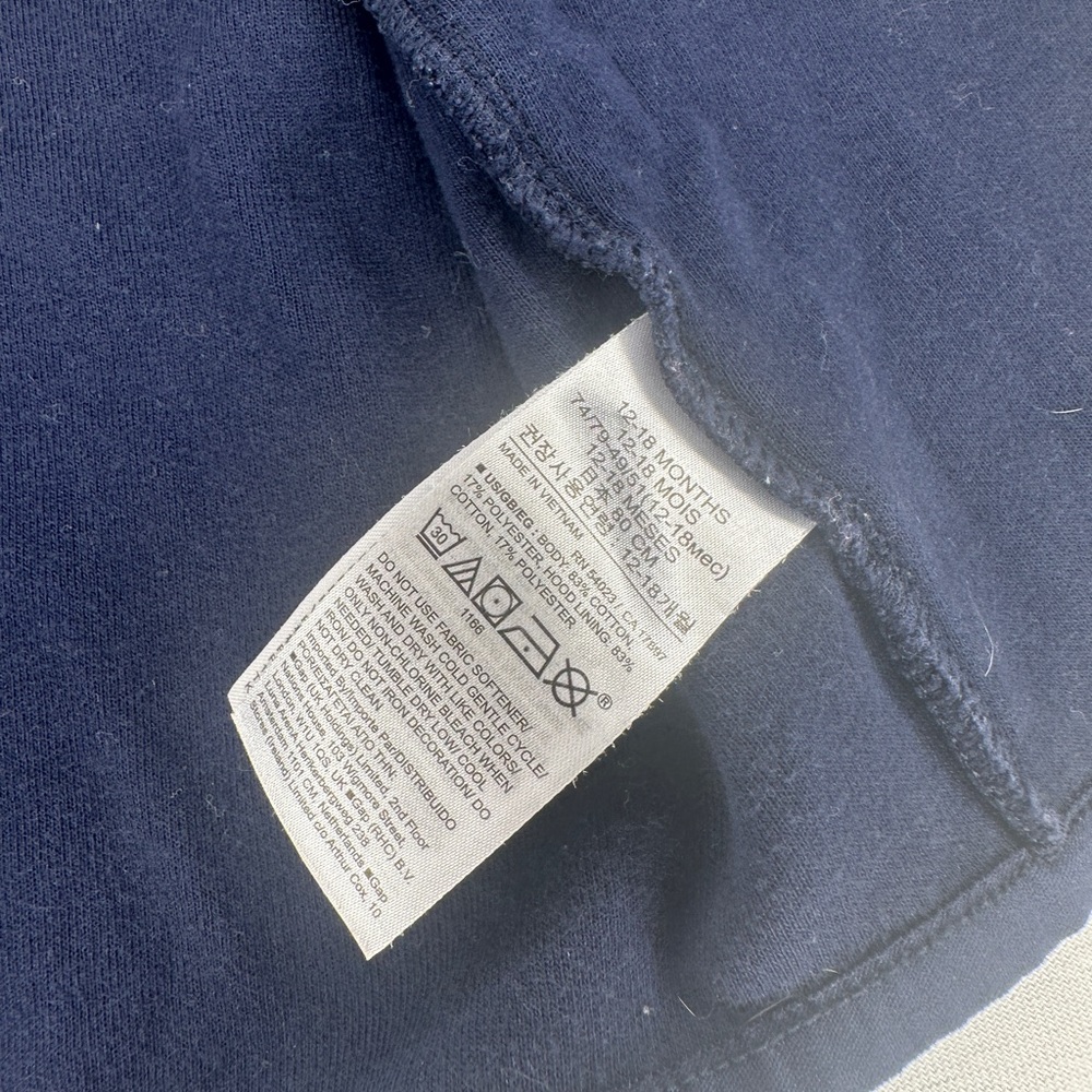 Baby Gap Navy Jogger Set – Size 12-18 Months - Picture 4 of 10